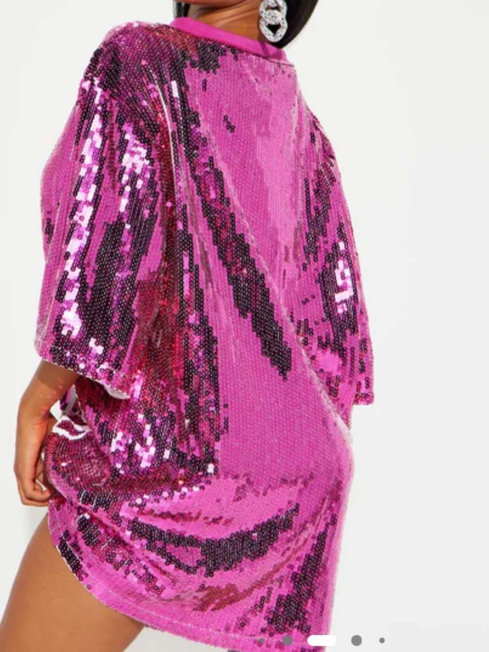 Fashion Nova Hot Pink Sequin 